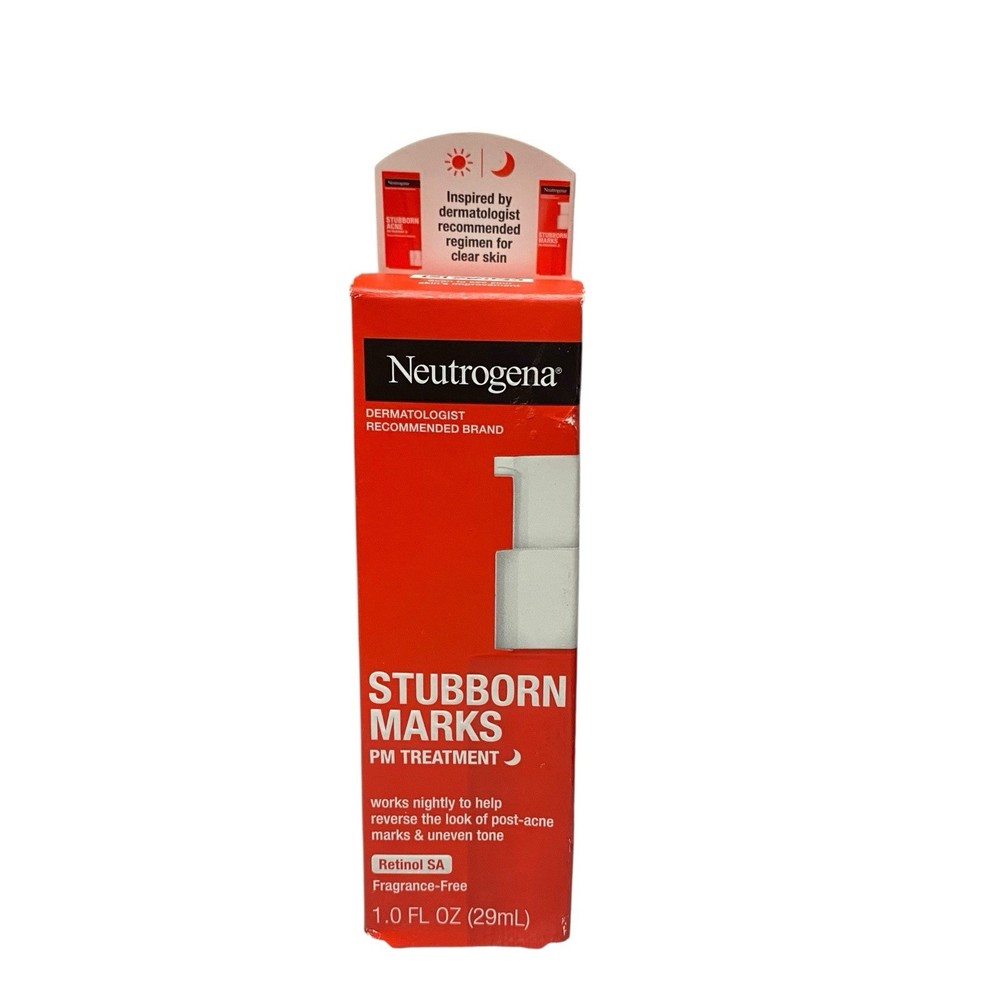 Neutrogena Stubborn Marks PM Treatment with Retinol SA, Face-Exfoliating NEW