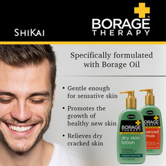 Borage Therapy Dry Skin Lotion Moisturizer (16Oz, Pack of 2) Unscented Skincare