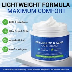 Folliculitis & Acne Treatment Cream Salicylic Acid & Herbal Extracts White