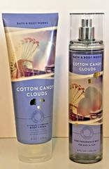 COTTON CANDY CLOUDS BODY CREAM + FRAGRANCE MIST + GIFT WRAP BATH BODY WORKS NEW