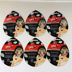 Yes To Tomatoes Clear Skin Detoxifying Charcoal Peel Off Mask (Pack of 6)