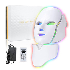7 Color LED Light Therapy Rejuvenation Face and Neck Mask Facial Skin Care