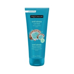 Freeman Anti-Stress Clay Mask, Dead Sea Minerals, 6 Fl Oz (Pack of 1), CYAN
