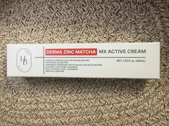 HEVEBLUE Derma Zinc Matcha MX Active Cream 40ml/1.35fl.oz. NIB SEALED