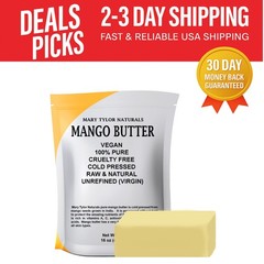 Luxury Mango Butter 1 lb – Fair Trade Natural Beauty Essential for Skin & Hair