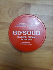 Glysolid Glycerin Skin Cream 3.38 oz / 100 ML Jar Vegan