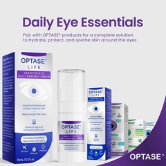 Optase LIFE Sensitive Eye Daily Renewal Cream – 0.5 Fl Oz (Pack of 1), White