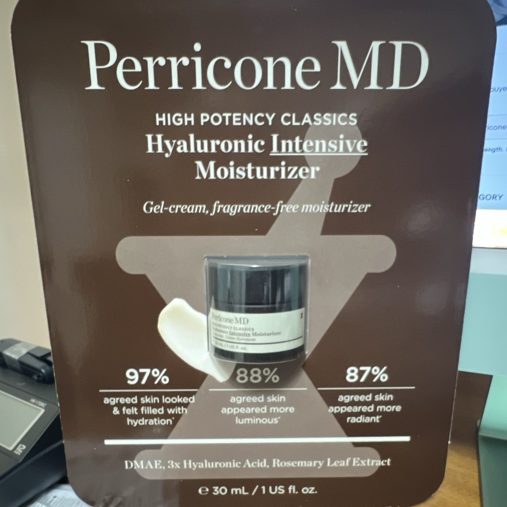 Perricone MD High Potency Classics Hyaluronic Moisturizer Gel-Cream 1 oz Vegan