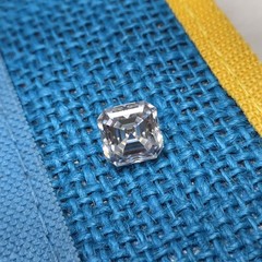 Natura Certified Lab Grown Diamond 6 Ct Asscher D Color VVS1 Clarity Loose Gems