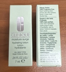Clinique Moisture Surge Hydrating Lotion All Skin (0.24fl.oz /7ml) Lot of 2 NEW