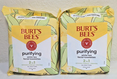 Burts Bees Facial Cleansing Towelettes with White Tea (2 Packs, 30 Wipes Each)