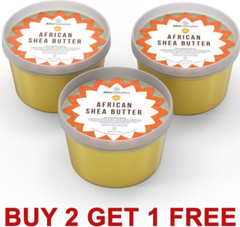 Raw African Shea Butter Buy 2 Get 1 Free, Shea Butter Bulk, Unrefined Natural