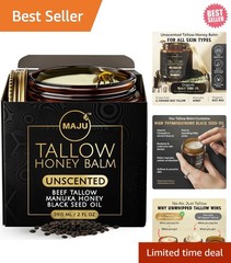 Deep Hydrating Face & Body Balm – Manuka Honey, Black Seed Oil & Tallow, 2 oz