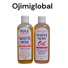 White Now Clarifying Super Rapid Oil, Clarifying Oil + Coconut & Carrot Extract.