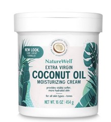 NatureWell Extra Virgin Coconut Oil Moisturizing Cream,16oz FAST SHIPPIN Sealed