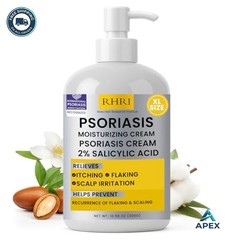 Psoriasis Cream for Itchy Scalp Face Body Eczema Relief Skin Irritation Redness
