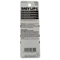 6 Pack Maybelline Baby Lips Moisturizing Lip Balm, Quenched