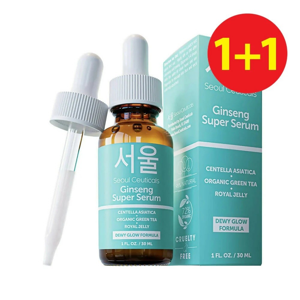 2-PACK / Seoul Ceuticals Korean Skin Care Ginseng Serum 1 fl oz/ 30ml