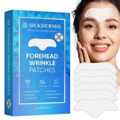 SILKDERMIS Forehead Wrinkle Patches 12Pcs with Aloe, Collagen, Vitamin E