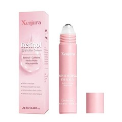 Retinol & Caffeine Under Eye Roller Serum | Xenjura Cooling Eye Cream for Puffy