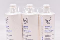 Lot of 3 RoC Barrier Renew Gel to Foam Cleanser, 12oz EXP: 06/2026