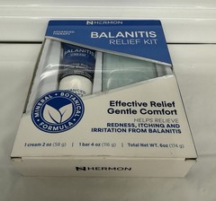 Hermon Balanitis Relief Kit Cream 2oz Antifungal Soap Bar 4oz Advanced Therapy