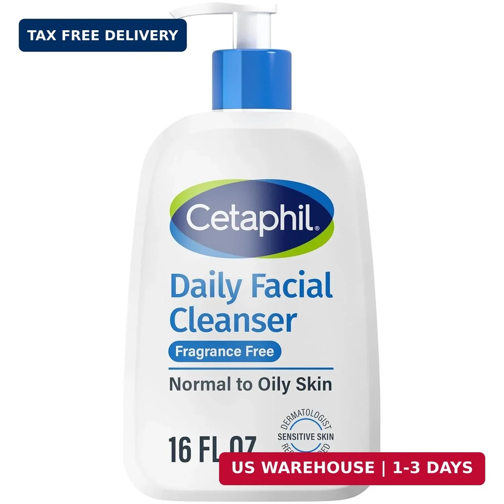 Cetaphil Face Wash, Daily Facial Cleanser for Sensitive, Combination to Oily Ski