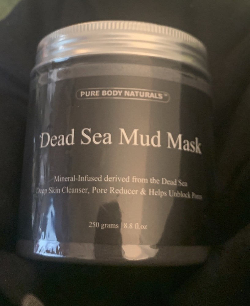 Pure Body Naturals Beauty Dead Sea Mud Mask for Facial Treatment, 250g / 8.8 fl.