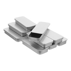 18 Pcs Rectangular Metal Tins With Lid Empty Tinplate Candy Boxes For Storage