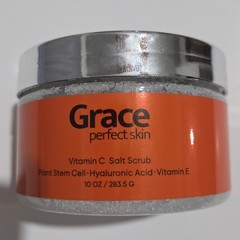 Grace Vitamin C Salt Scrub 10oz./283.5g. Plant Stem Cell Hyaluronic Acid NEW