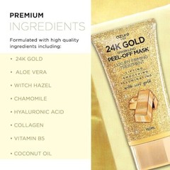 Azure Cosmetics 24K Gold Peel Off Face Mask- Anti Aging-5.07 fl.oz.