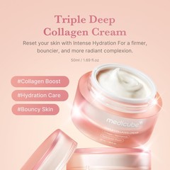 medicube Triple Collagen Cream Hydrating & Firming Moisturizer with Hyaluronic