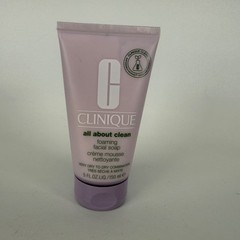 Clinique All About Clean Foaming Facial Soap Dry Combination Skin 5 Oz/150ml NEW