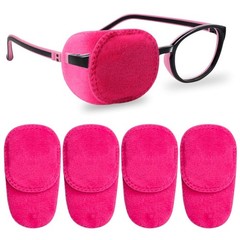 4 Pack Pink Eye Patches for Kids – Velvet Lazy Eye Treatment for Comfort