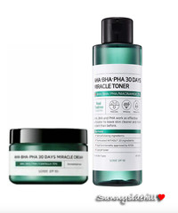 [Some By Mi] AHA BHA PHA 30 Days Miracle Toner 150ml + Cream 60g US Seller Sale!