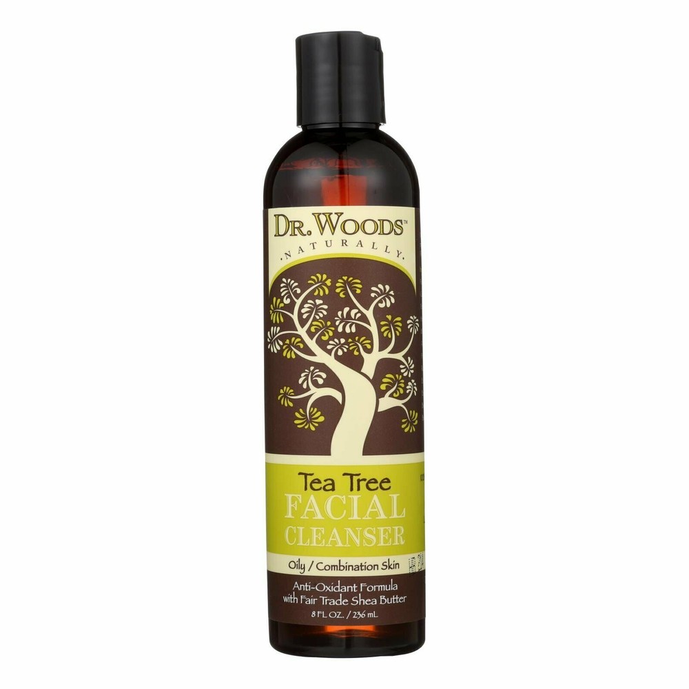 Dr. Woods Tea Tree Facial Cleanser with Fair Trade Shea Butter 236 mL 8 Ounces