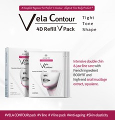 Double Chin Remover Face Lifting Firming Shaping Vela Contour 5 patches, masks