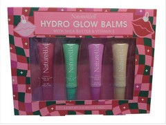 NatureWell Hydro Glow Balms, Shea Butter & Vitamin E 4x Berry Mint Vanilla Cran