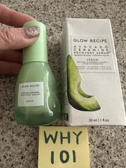 GLOW RECIPE Avocado Ceramide Recovery Serum 1oz/30mL FULL SZ SEALED BOX $45