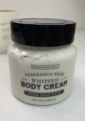 Beekman 1802 Pure Fragrance Free Lotion Goat Milk Whipped Body Cream 8 oz. New