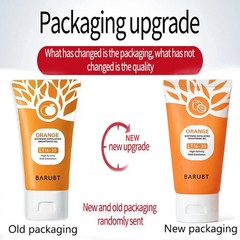 Orange Enzymes Exfoliating Gel, Organic Face and Body Exfoliating Scrub Gel,