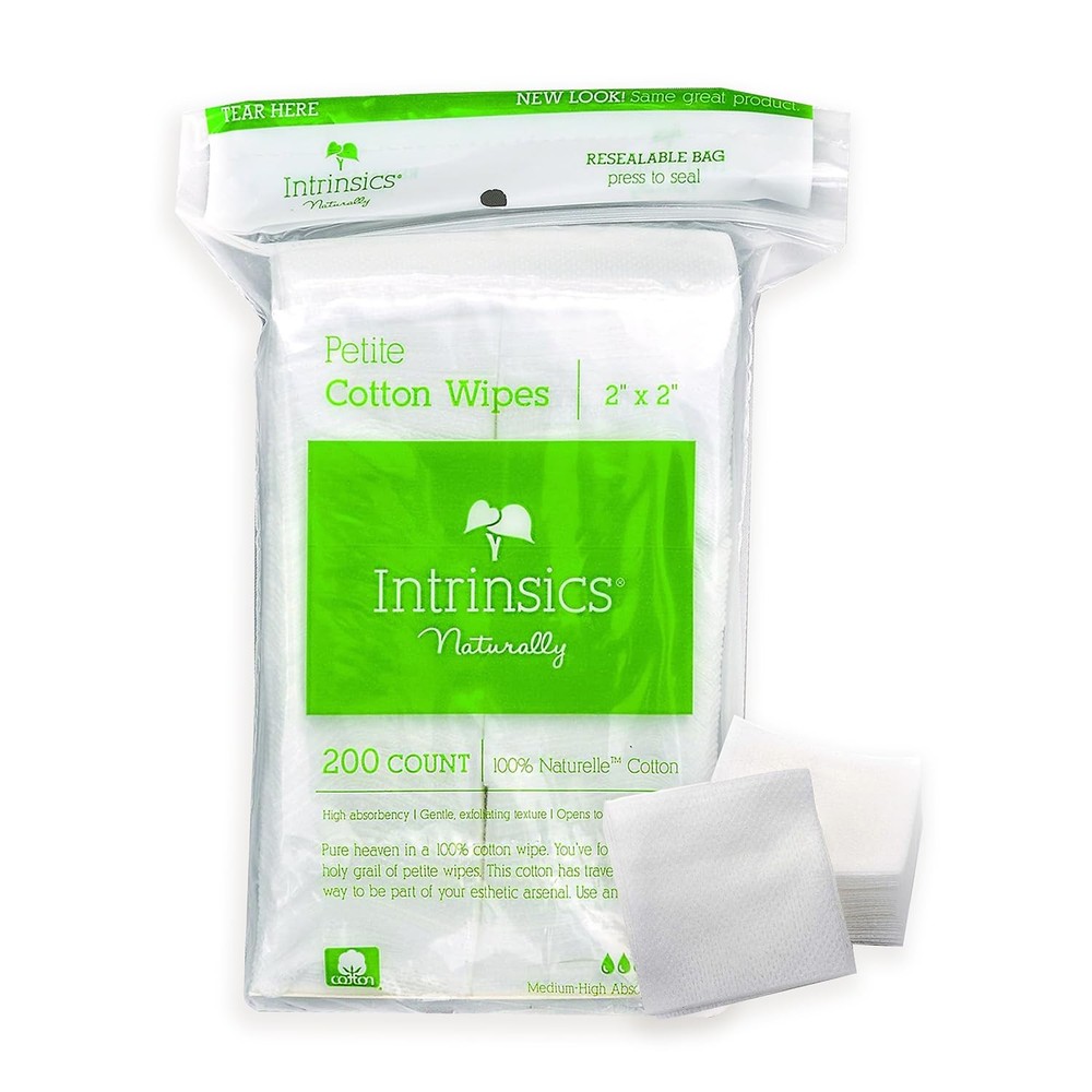 Intrinsics Petite 2×2 Cotton Squares (200 Count) | 200 Count (Pack of 1)