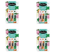 CHAPSTICK SPA COLLECTION LIP BALM PACK, ROSE WATER/ALMOND OIL/MINT TEA – 4 PACK