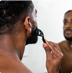 Compact Derma Roller for All Skin Types: Beard, Hair, and Facial Enhancement