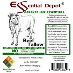 Beef Tallow – 7 lb – PP container – GRASS FED – Not Hydrogenated – Keto Friendly