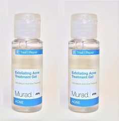 2 x MURAD EXFOLIATING ACNE TREATMENT GEL 1 FL.OZ ( 2 oz total)