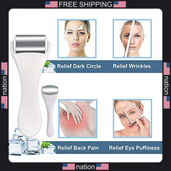 Laikme ice roller set for face and body, facial and eye massagers for pore
