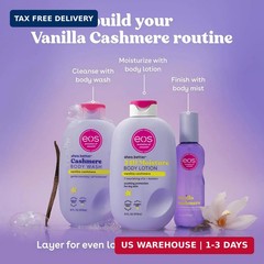 eos Shea Better Body Lotion Vanilla Cashmere, 24-Hour Moisture Skin Care, Lightw
