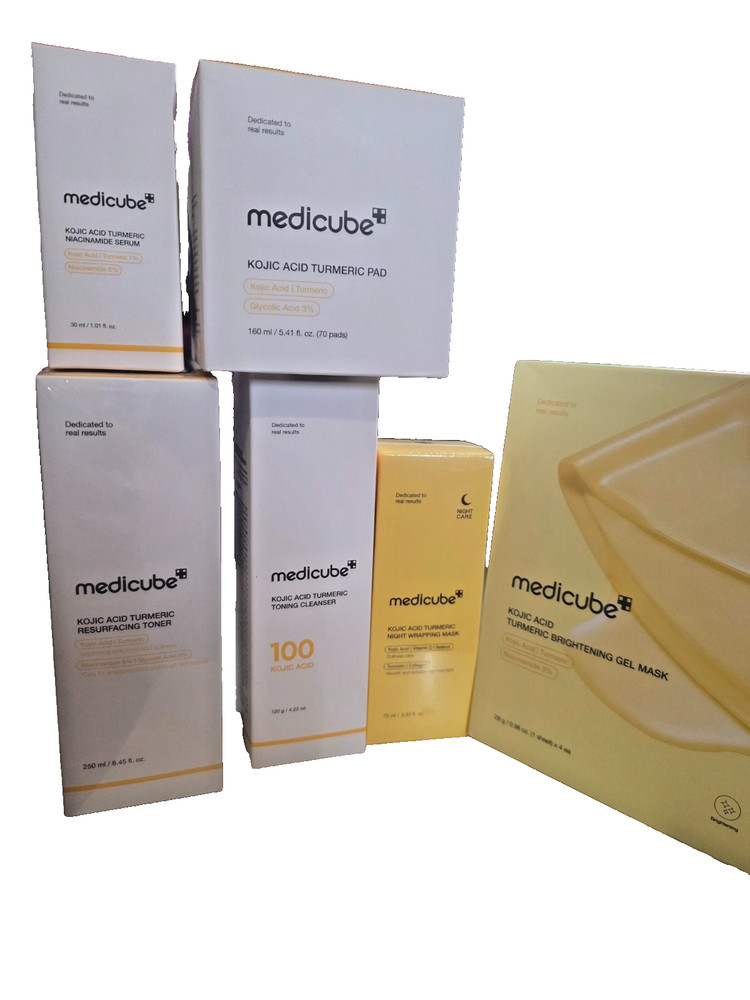 Medicube Kojic Acid Turmeric 6-Piece Full Skincare Set | Korean Skincare Bundle