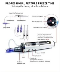 Electric Essence Introducer with 2 pcs& NN Pins for Skin Care and Whitening